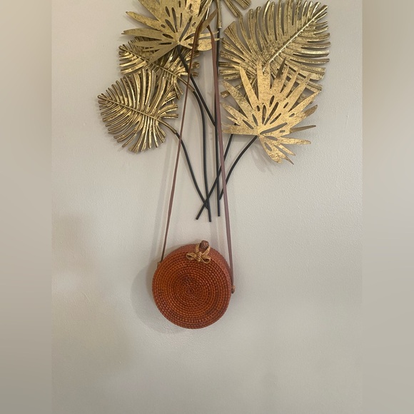 Antik Kraft Handbags - Antik Kraft Orange Woven Crossbody Bag